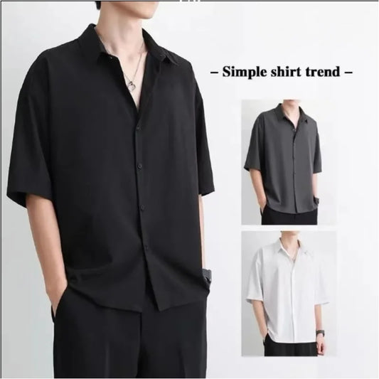 High-end Drape Ice Silk Shirt For Men - Price MVR475/- Delivery 15-25 days